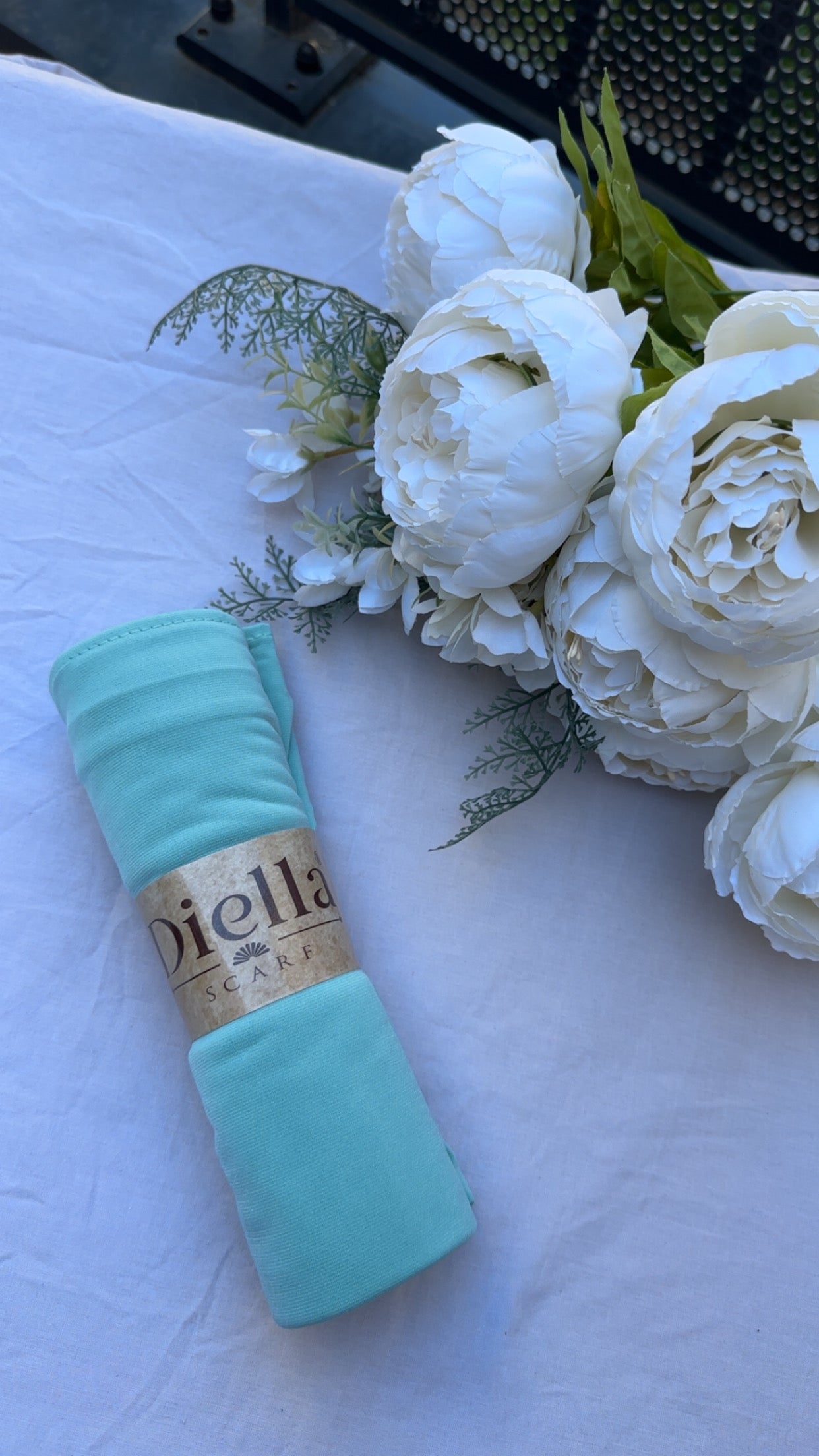 Hijab Jersey Premium Bleu pastel – Fraîcheur & Élégance