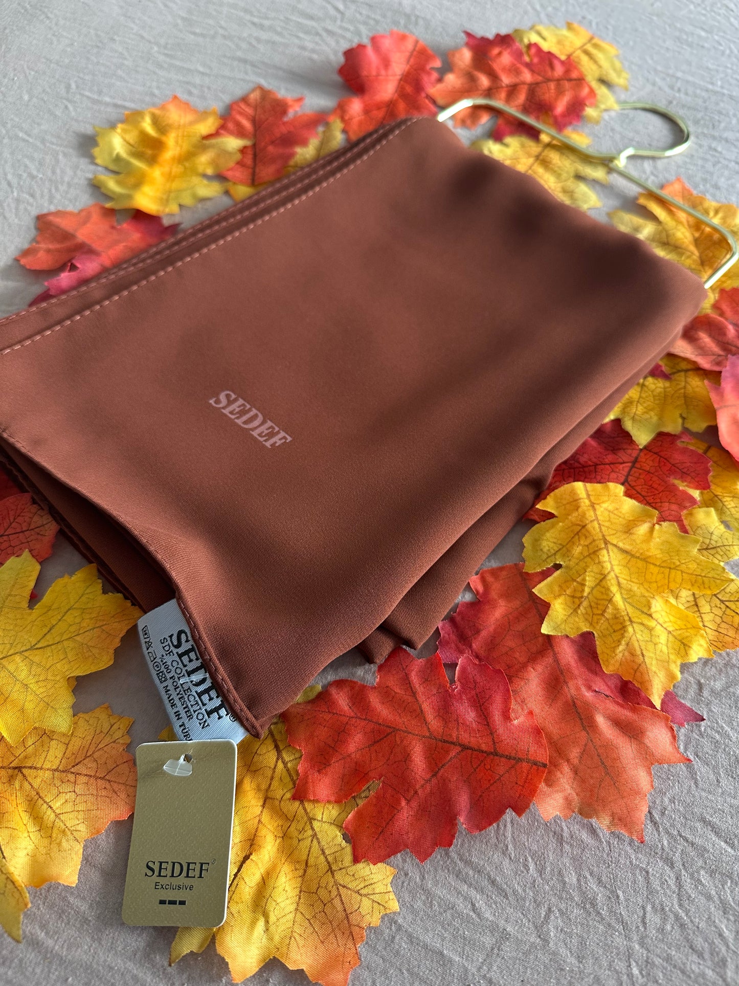 Hijab Soie de Médine – Brun Cacao
