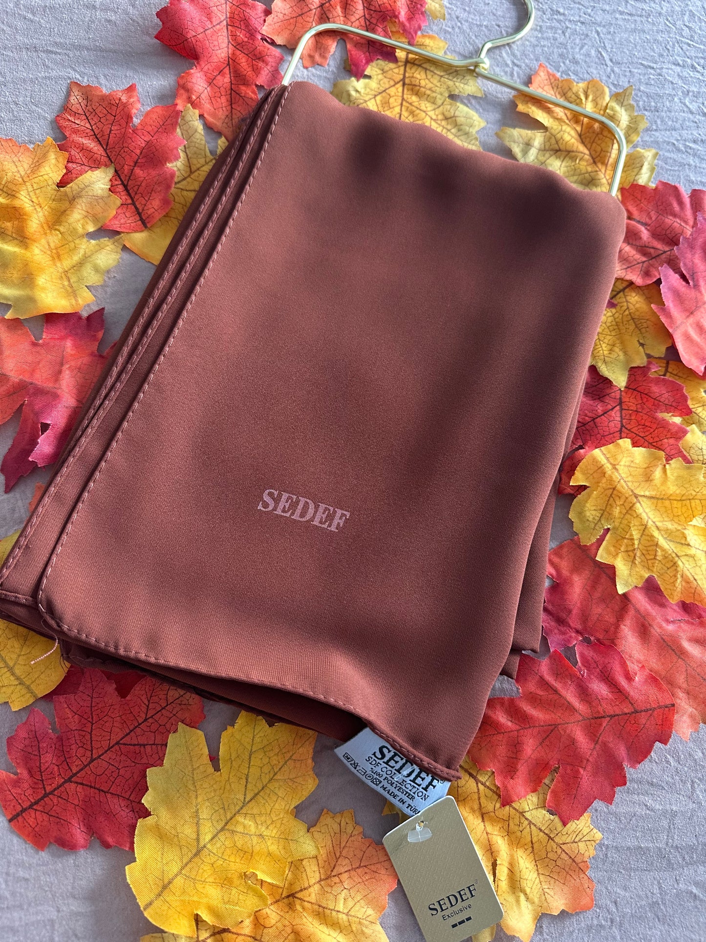 Hijab Soie de Médine – Brun Cacao