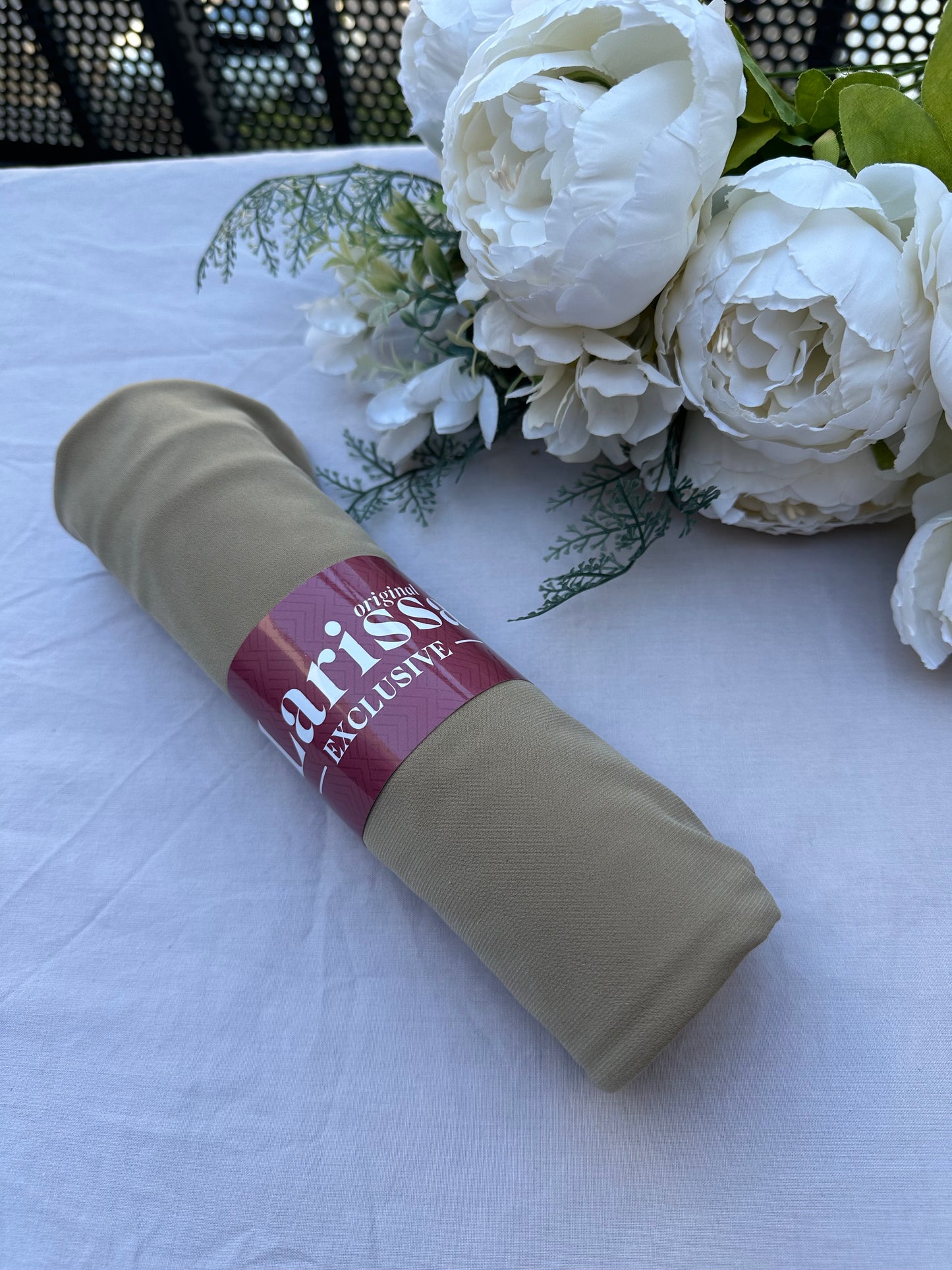 Hijab Jersey Premium Beige sable – Fraîcheur & Élégance