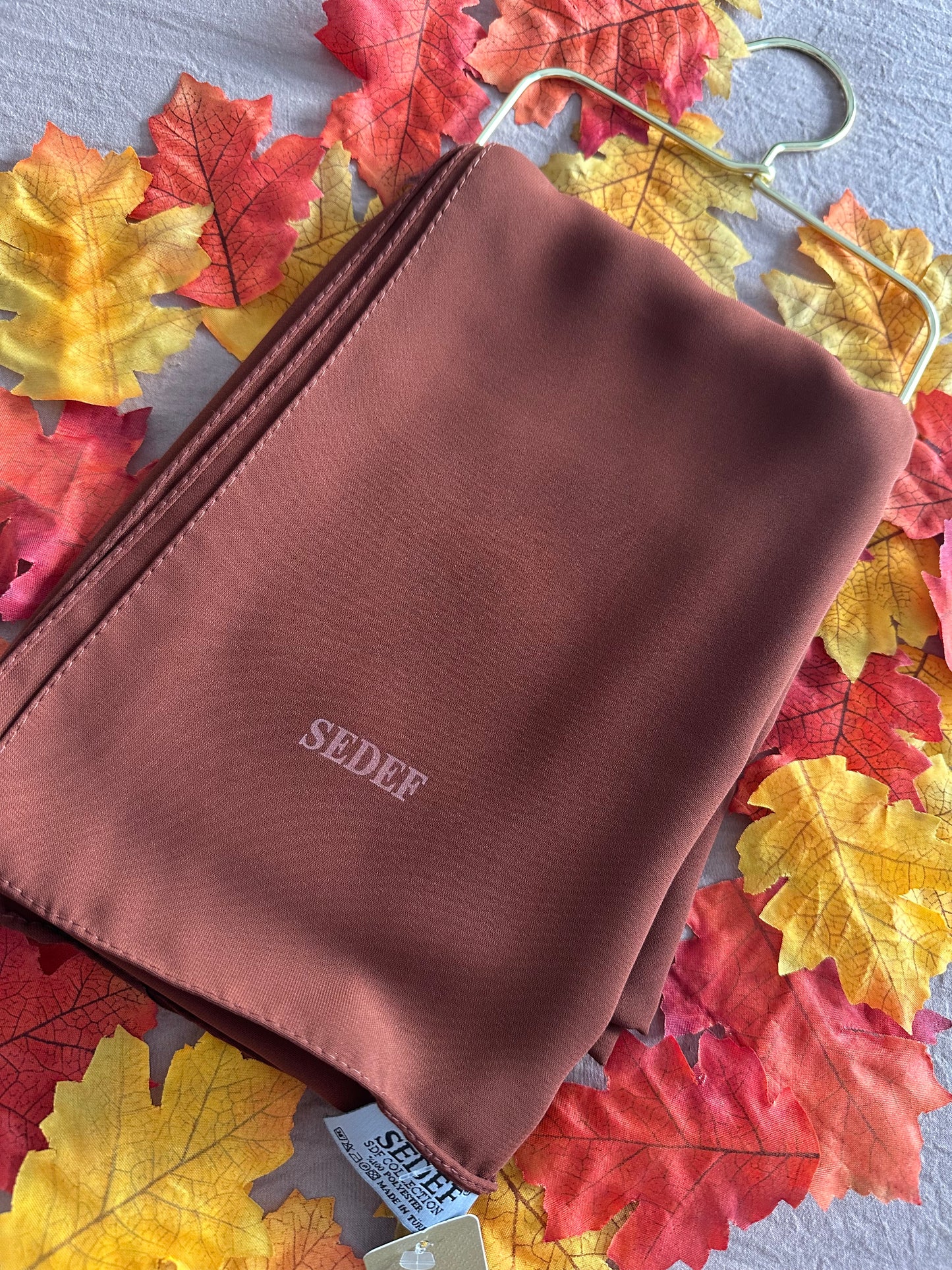 Hijab Soie de Médine – Brun Cacao