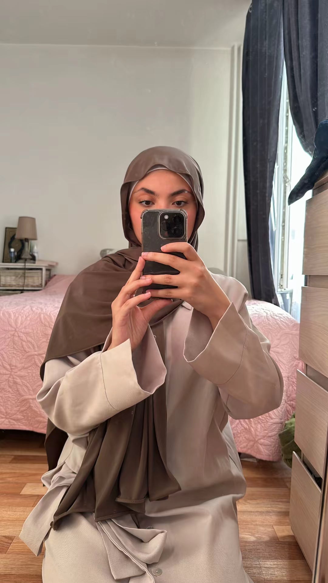 Hijab Jersey Premium Marron Chocolat – Chaleur & Élégance