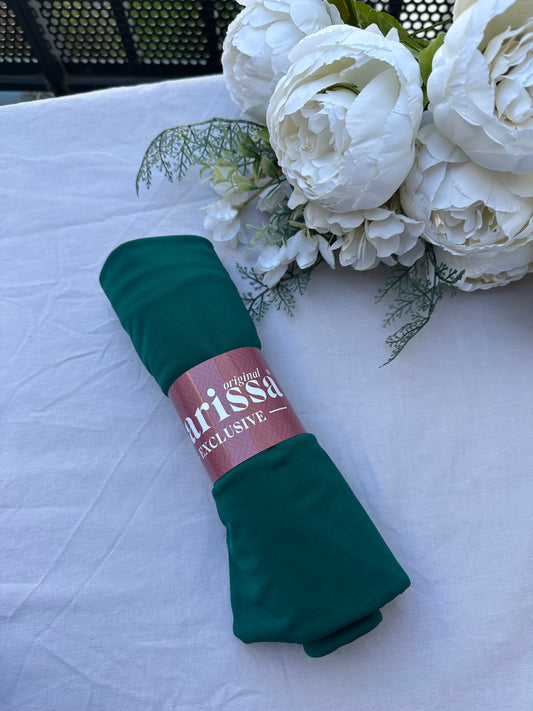 Hijab Jersey Premium Vert émeraude – Fraîcheur & Élégance