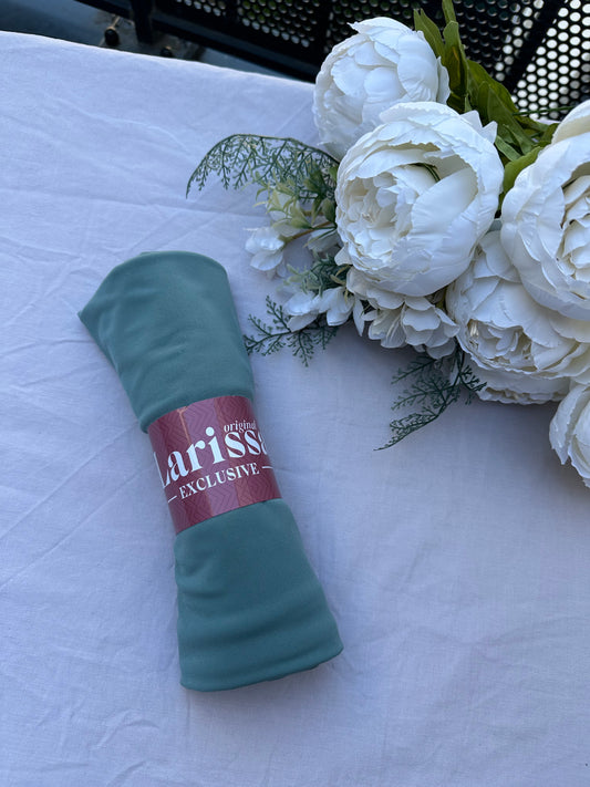 Hijab Jersey Premium Vert Océan – Fraîcheur & Élégance