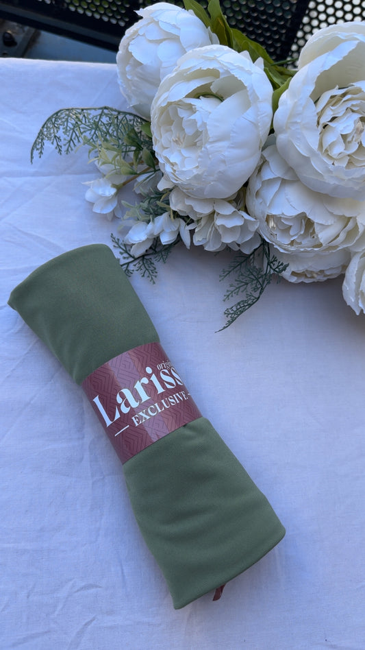 Hijab Jersey Premium Vert olive – Fraîcheur & Élégance
