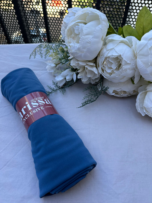 Hijab Jersey Premium Bleu Canard  – Fraîcheur & Élégance