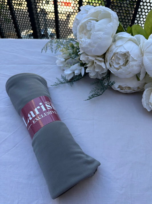 Hijab Jersey Premium Gris Foncé – Fraîcheur & Élégance