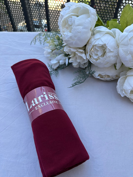 Hijab Jersey Premium Bordeaux – Fraîcheur & Élégance