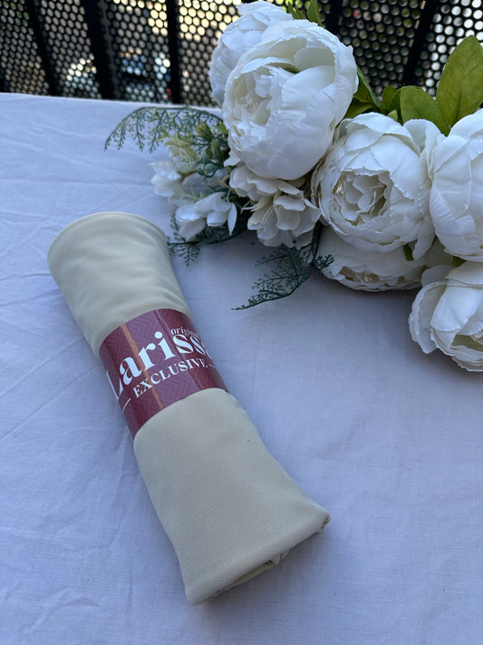 Hijab Jersey Premium Ivoire – Fraîcheur & Élégance
