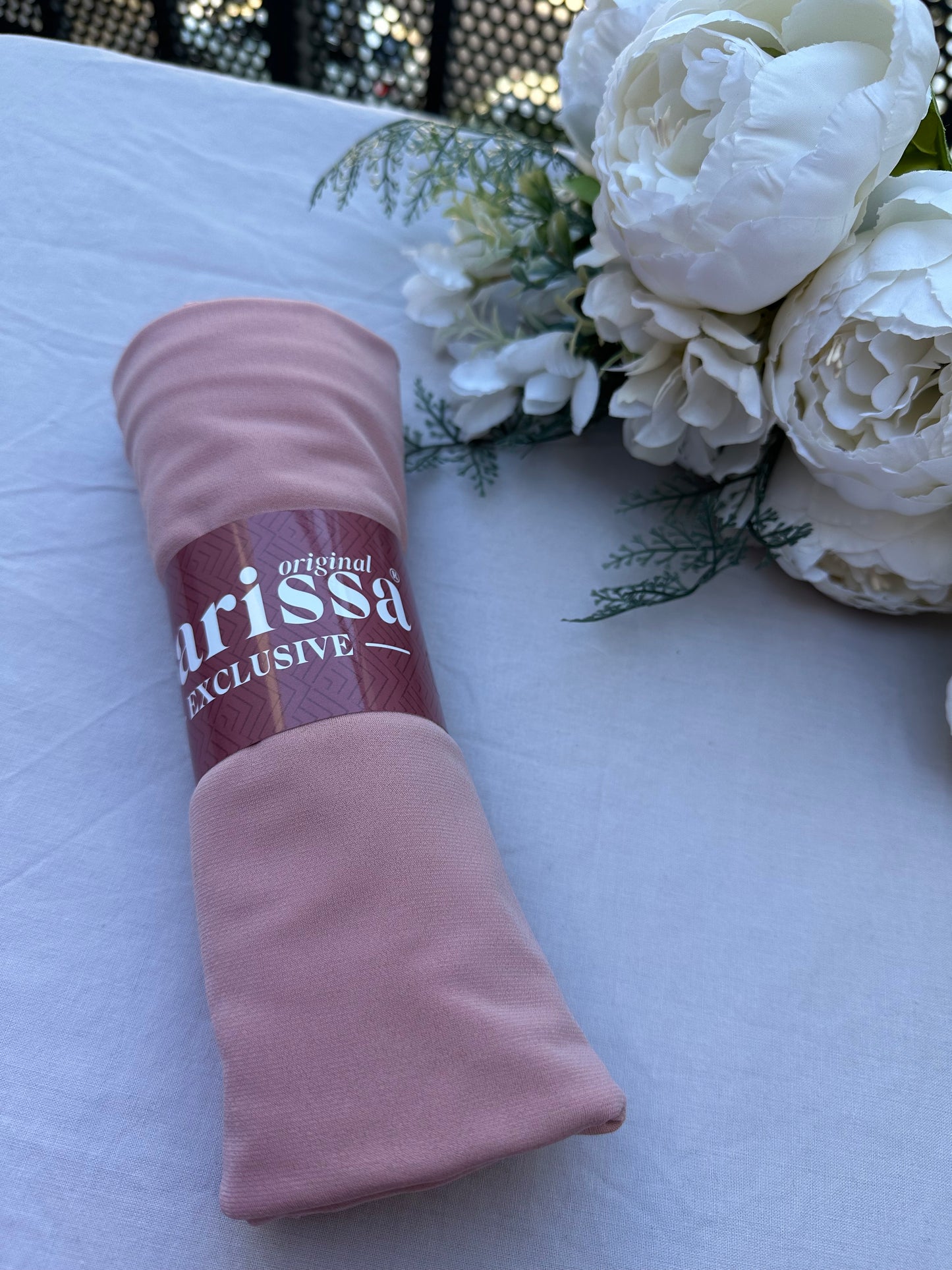Hijab Jersey Premium Rose poudré – Fraîcheur & Élégance