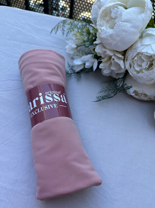 Hijab Jersey Premium Rose poudré – Fraîcheur & Élégance