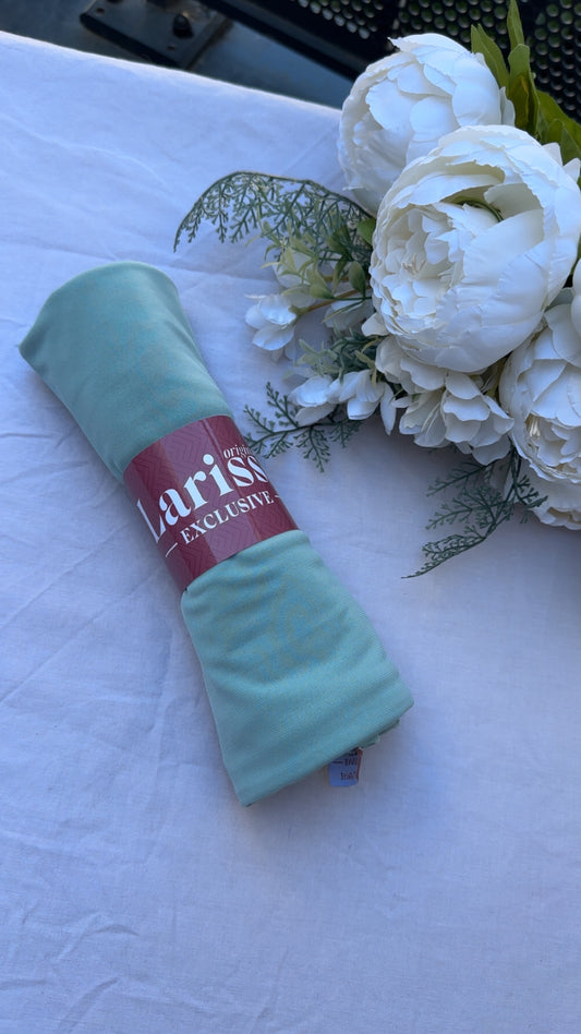 Hijab Jersey Premium Vert menthe douce – Fraîcheur & Élégance