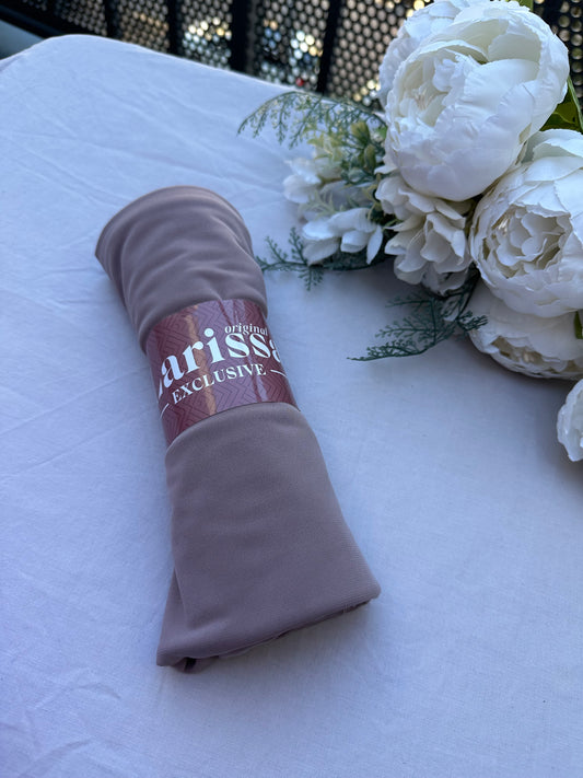 Hijab Jersey Premium Gris mauve – Fraîcheur & Élégance