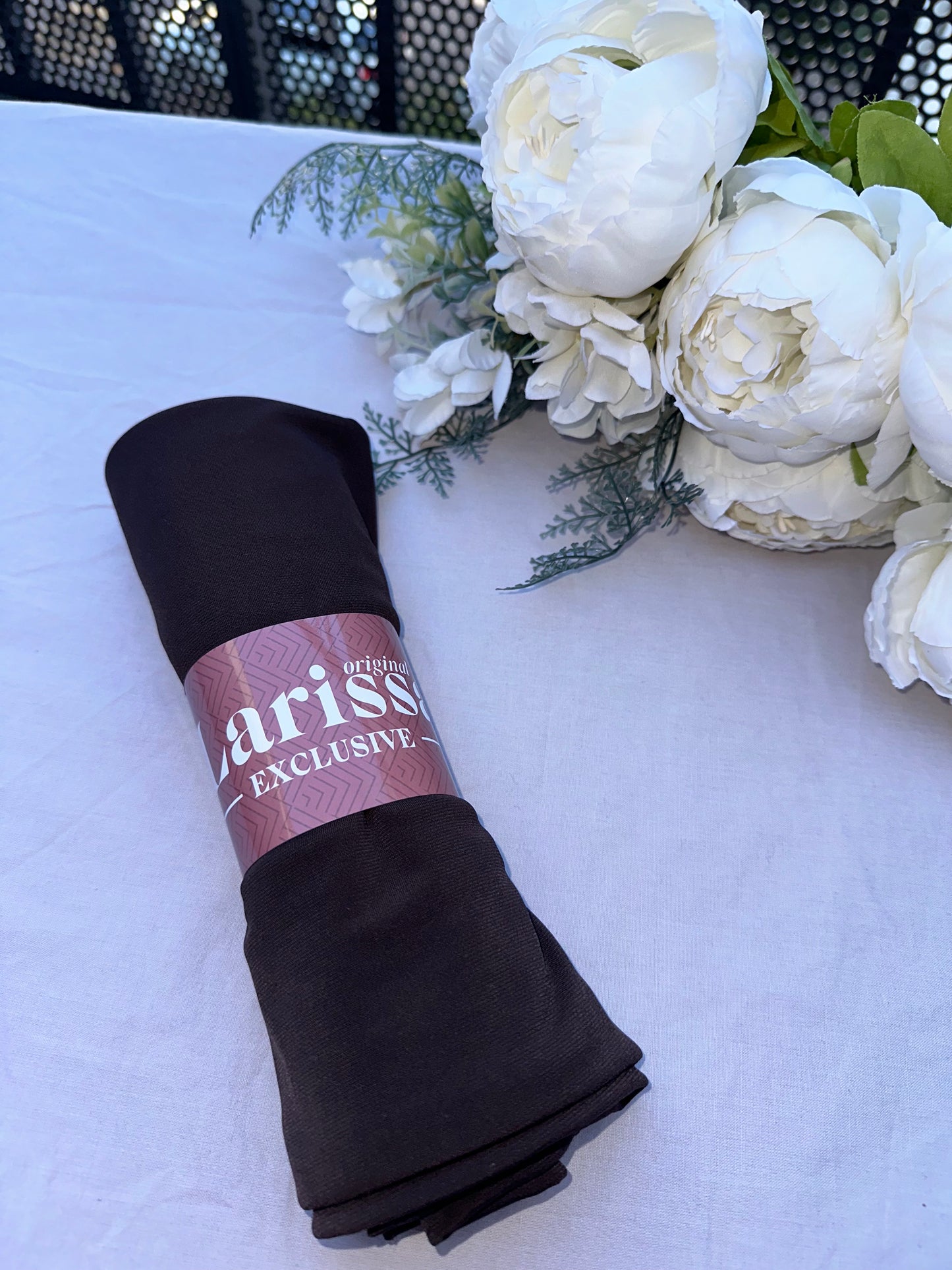 Hijab Jersey Premium Marron chocolat Noir– Fraîcheur & Élégance