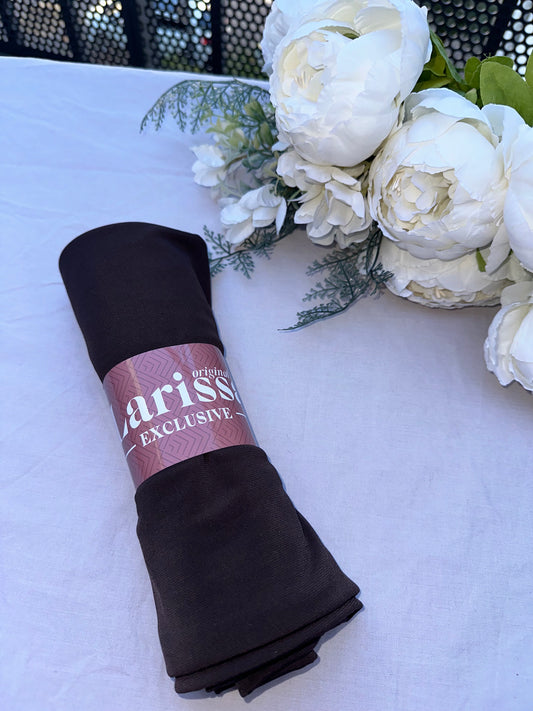 Hijab Jersey Premium Marron chocolat Noir– Fraîcheur & Élégance