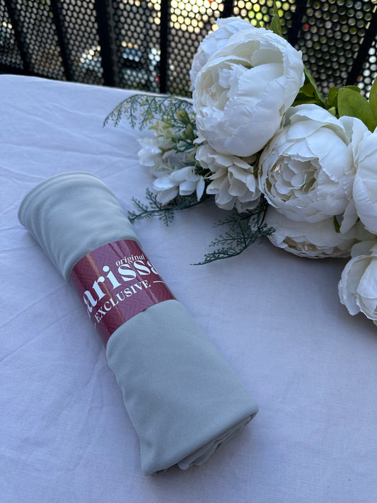 Hijab Jersey Premium Gris clair – Fraîcheur & Élégance