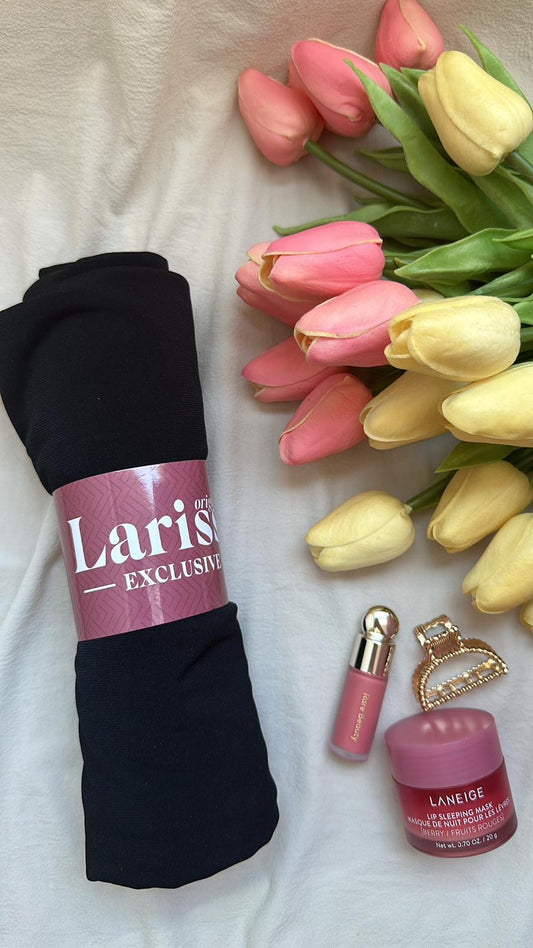 Hijab Jersey Premium Noir – Élégance & Confort au Quotidien